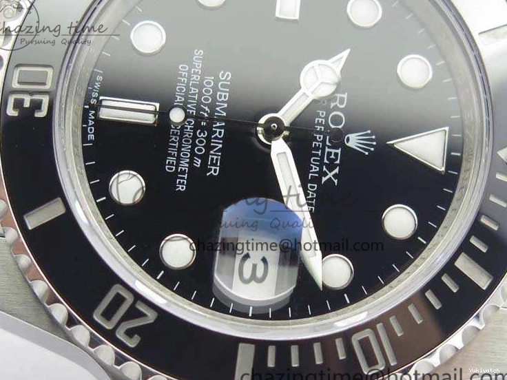 116610 Best 1:1 Edition Submariner 904L Bracelet Case SS Black SA3135 GMF And LN Ceramic 0111